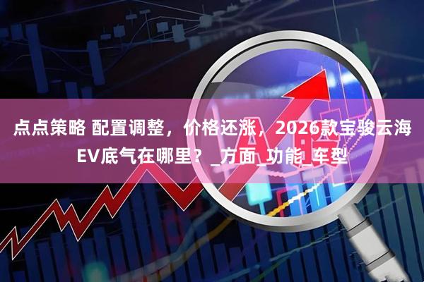 点点策略 配置调整，价格还涨，2026款宝骏云海EV底气在哪里？_方面_功能_车型